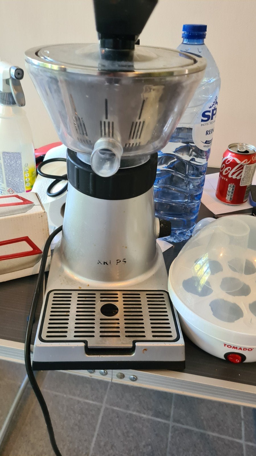 sapcentrifuge princess, Enlèvement, Presse-agrume