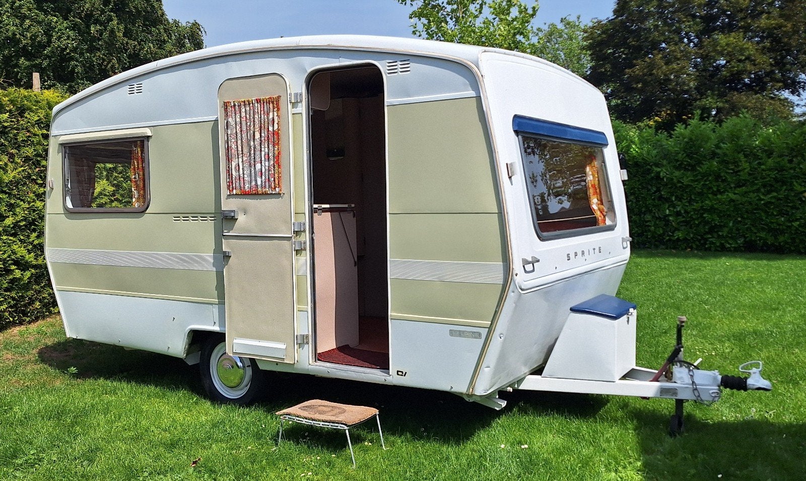 Super retro en zeldzame Sprite 750kg, Caravanes & Camping, Caravanes, Particulier, Siège de train, Sprite