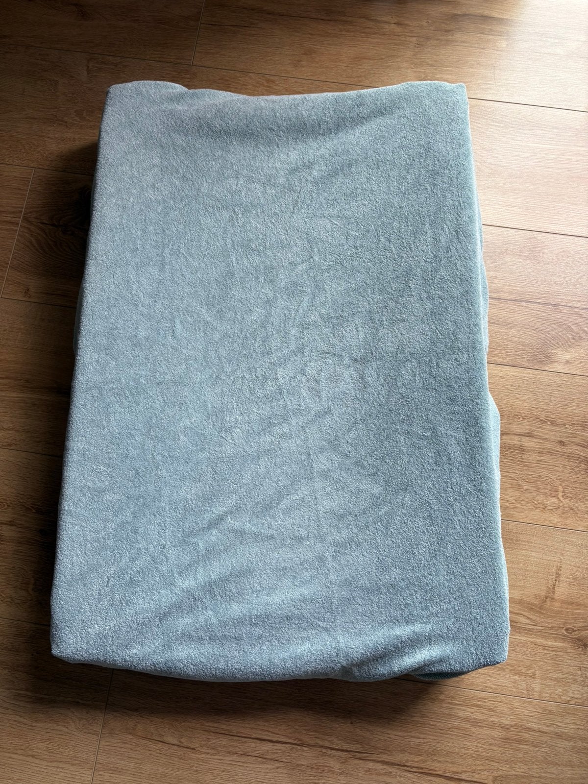 Overtrek aankleed kussen zacht blauw van ‘hé baby’, Kinderen en Baby's, Ophalen, Gebruikt, Aankleedkussen, Overige merken