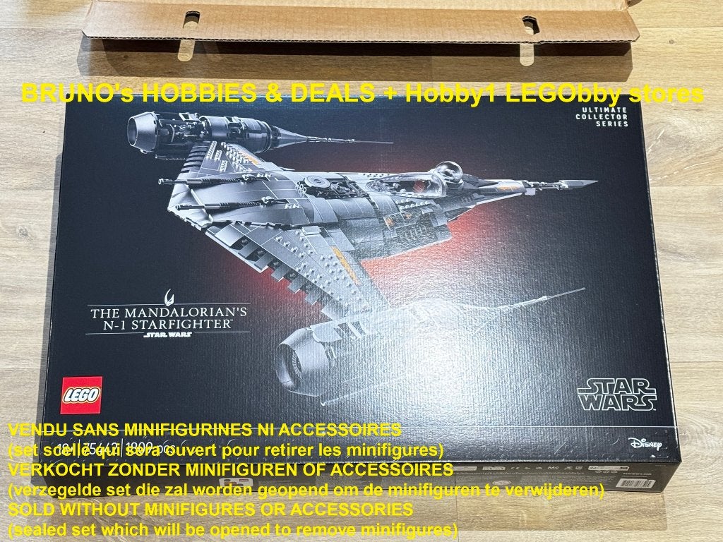 LEGO 75442 Mandalorian's N-1 Starfighter UCS ZONDER MINIFIGS, Kinderen en Baby's, Speelgoed | Duplo en Lego, Star Wars, Lego, Overige typen