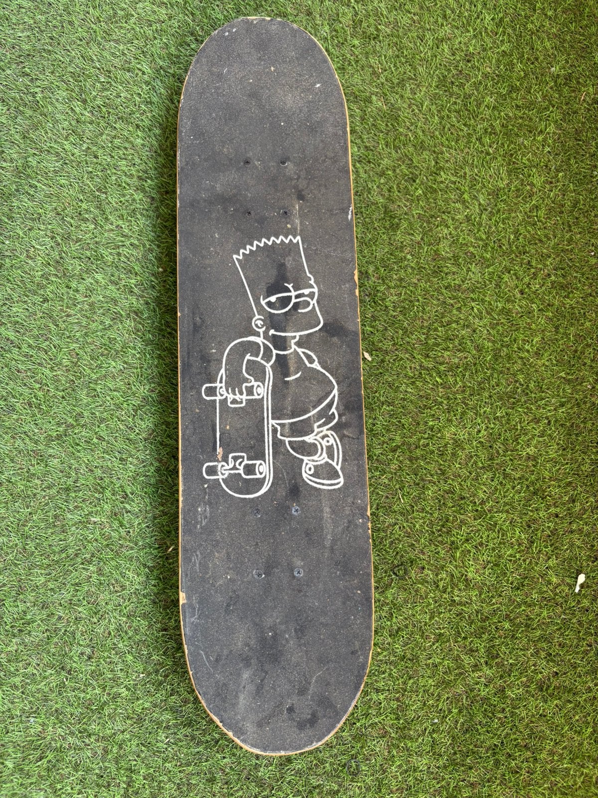 Skateboard Bart Simpson, Enlèvement, Utilisé, Skateboard