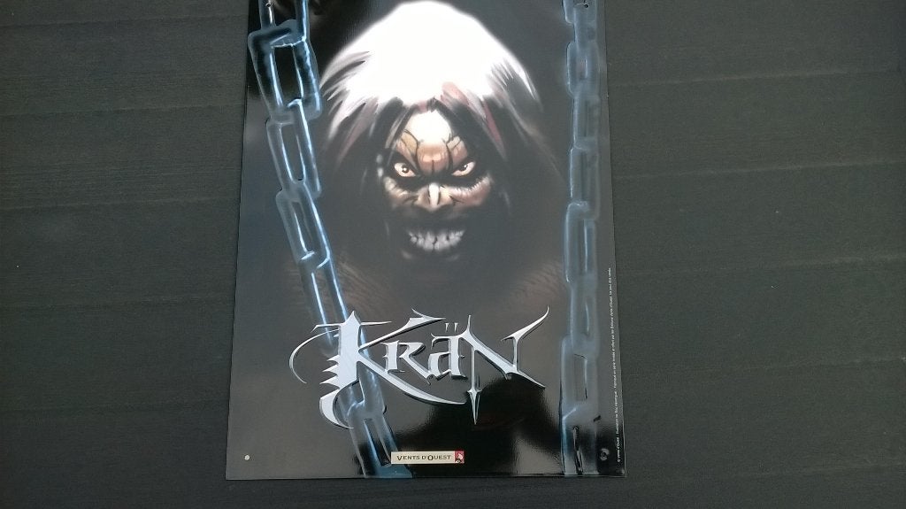 BD: Plaque émaillée “Krän”, Enlèvement ou Envoi, Une BD, Utilisé, Eric Hérenguel