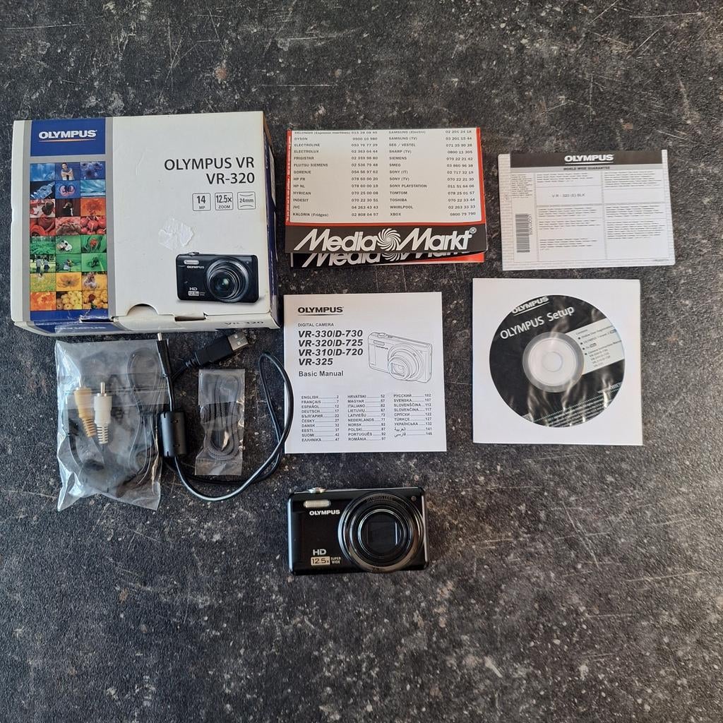 Olympus VR-320 Digital Camera – 14MP – 10x Zoom, Ophalen of Verzenden, Compact, Olympus