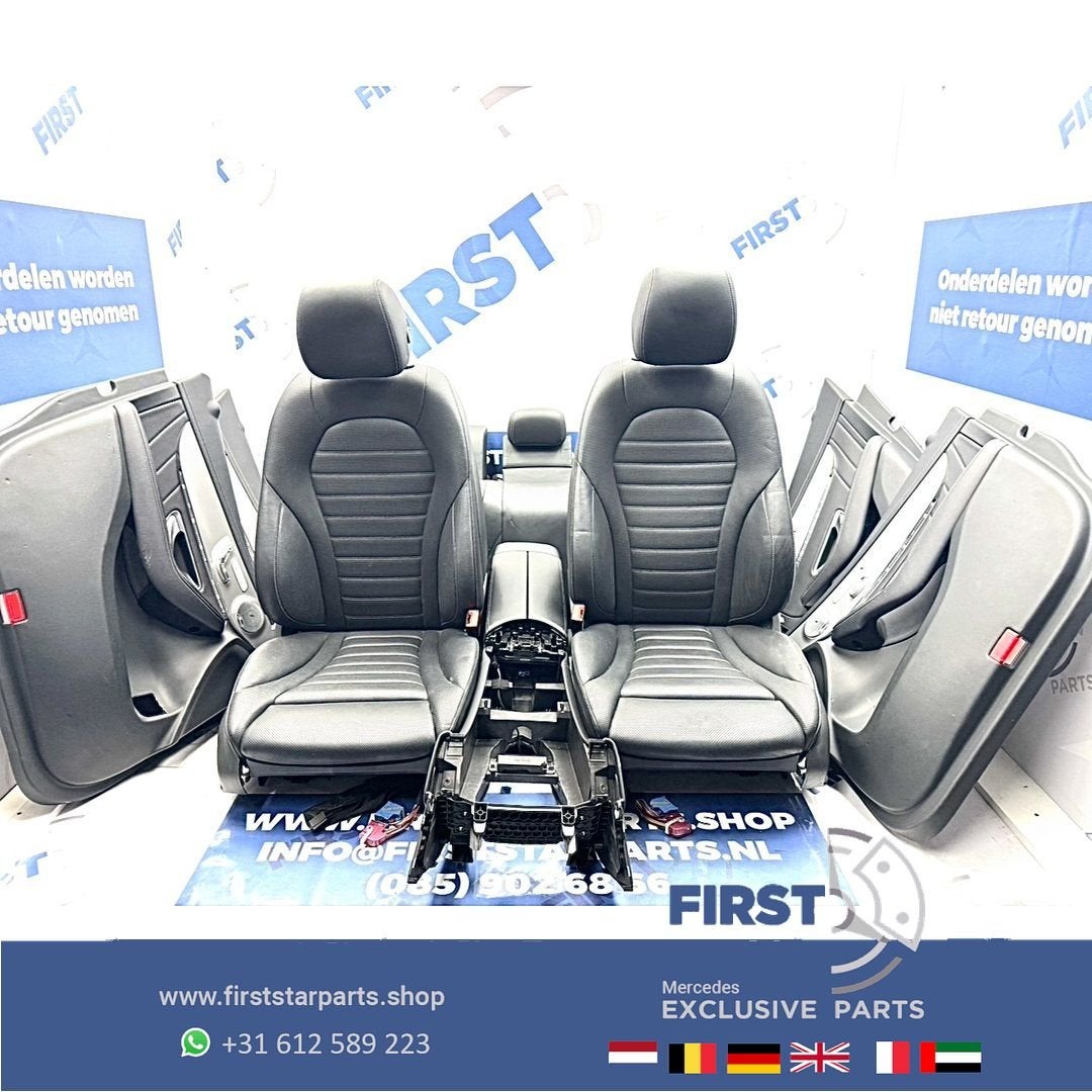 W253 GLC AMG STOELEN GLC43 GLC63 COMPLEET INTERIEUR ZWART LE, Gebruikt, -, Ophalen of Verzenden, -