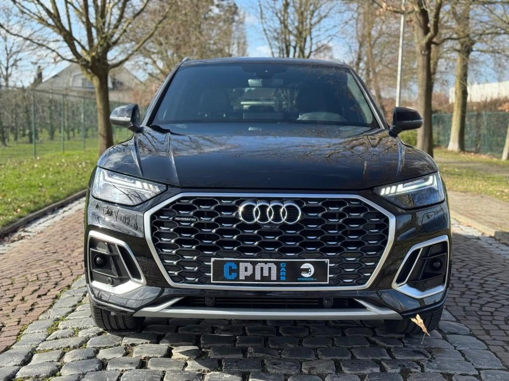 Audi Q5 * SPORTBACK * PHEV 50TFSIe * BTW/TVA * 3x S LINE *, Auto's, Q5, Zwart, Hybride Elektrisch/Benzine, Dealer onderhouden
