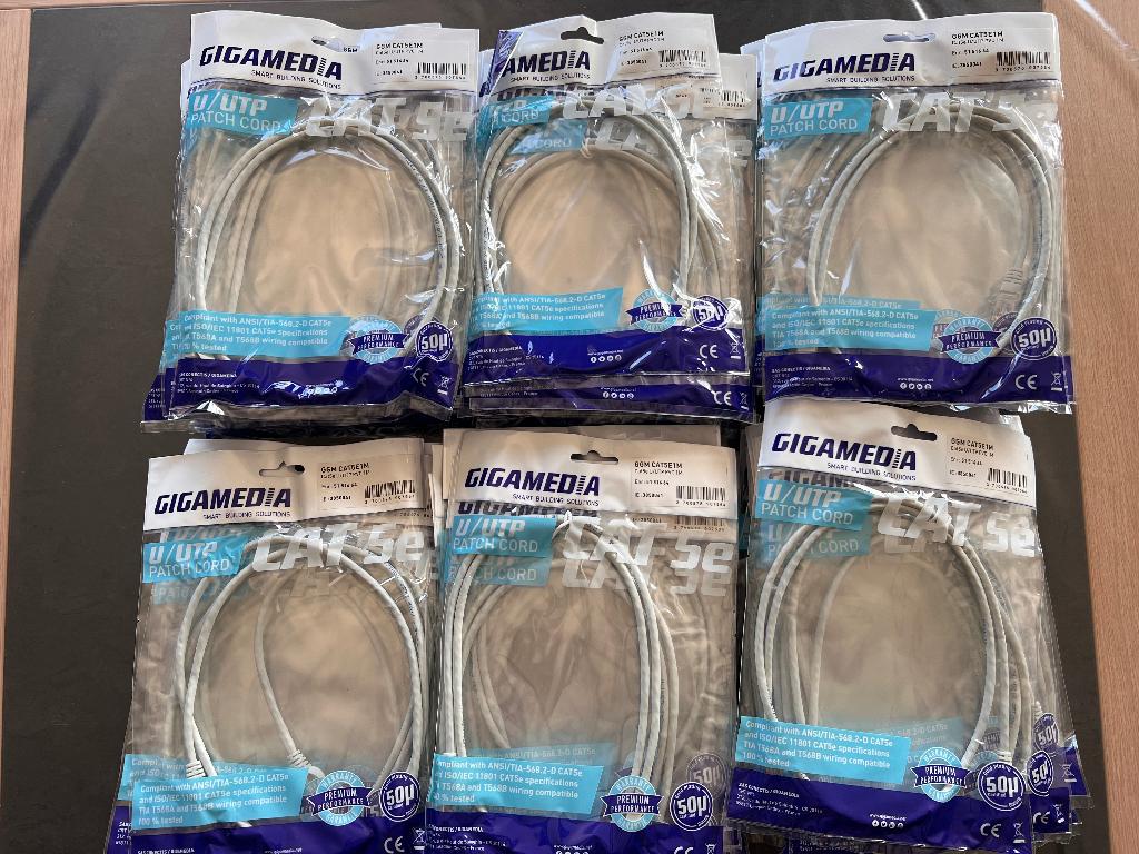 Patchkabels CAT5e - 1m / 63 stuks, Muziek en Instrumenten, Effecten, Nieuw, Ophalen of Verzenden