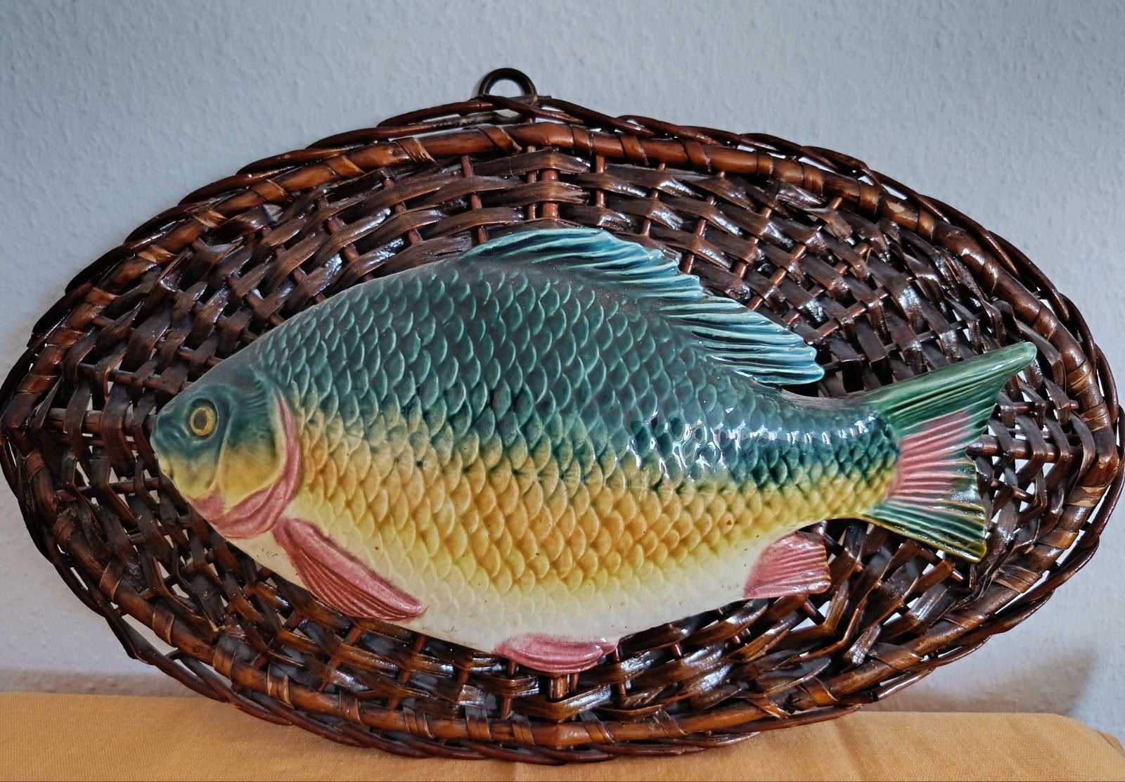 déco, poisson en céramique 22x36, Enlèvement