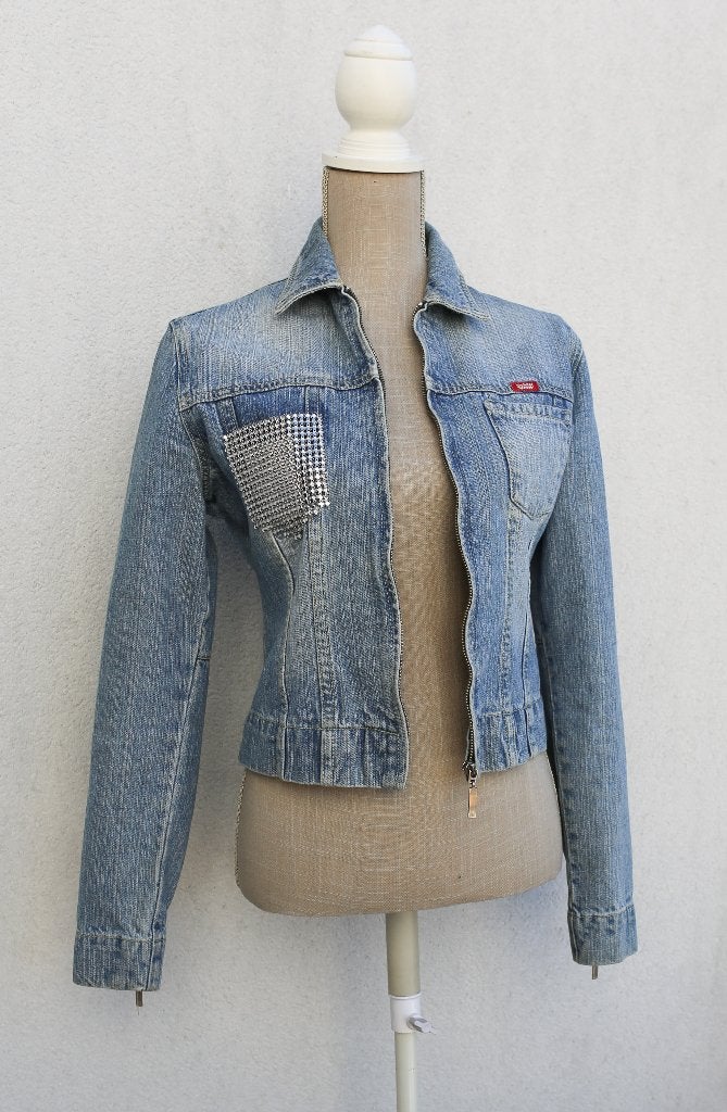 Sympathique veste en jeans taille S, Good Show, Enlèvement ou Envoi, Neuf, Taille 36 (S)