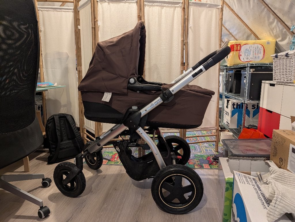 Poussette 3 en 1 Maxi-Cosi Mura 4 + siège auto CabrioFix, Poussette combi, Pneus, Enlèvement, Utilisé