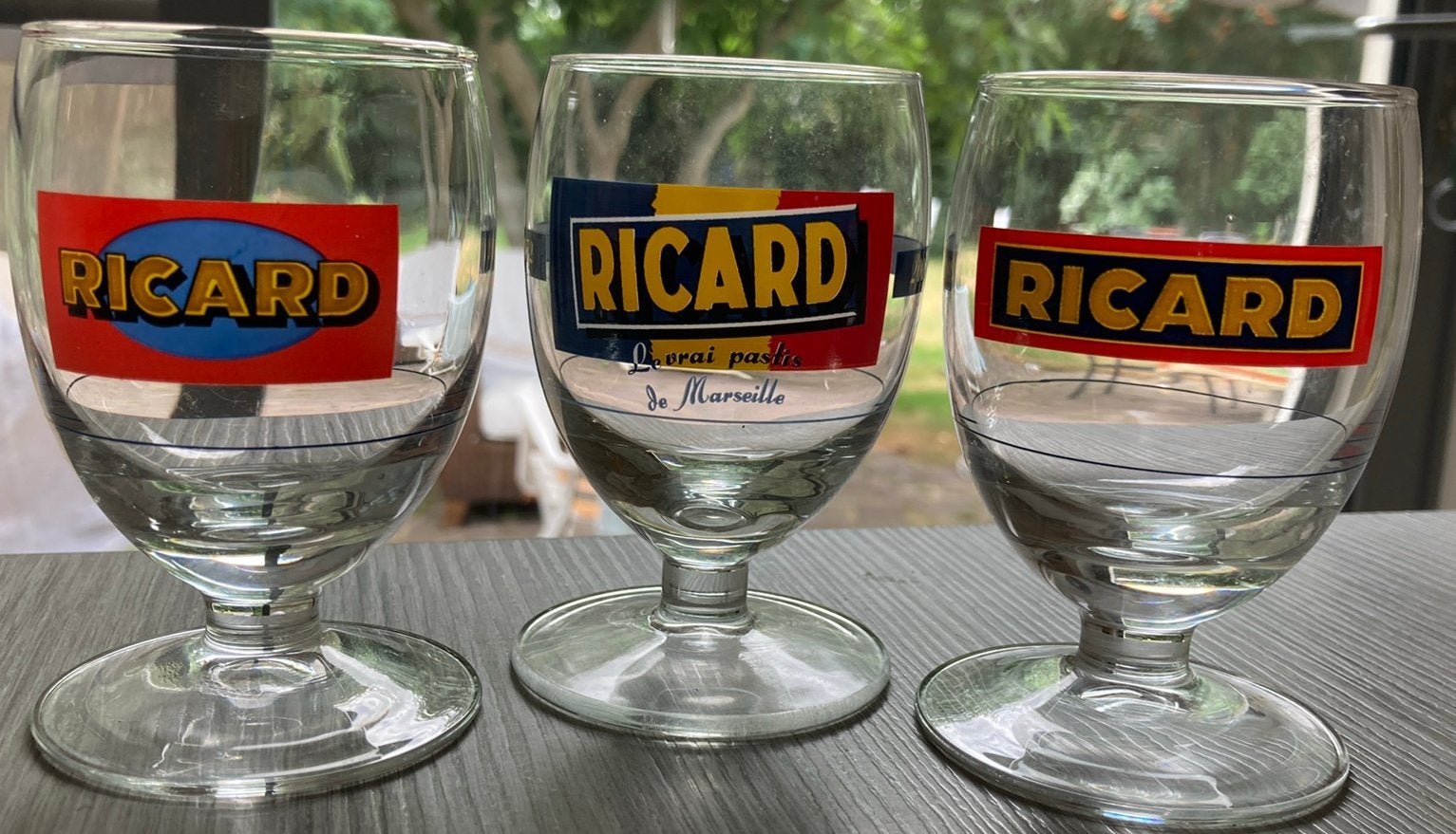 3 Ricardglazen, Ophalen of Verzenden, Zo goed als nieuw