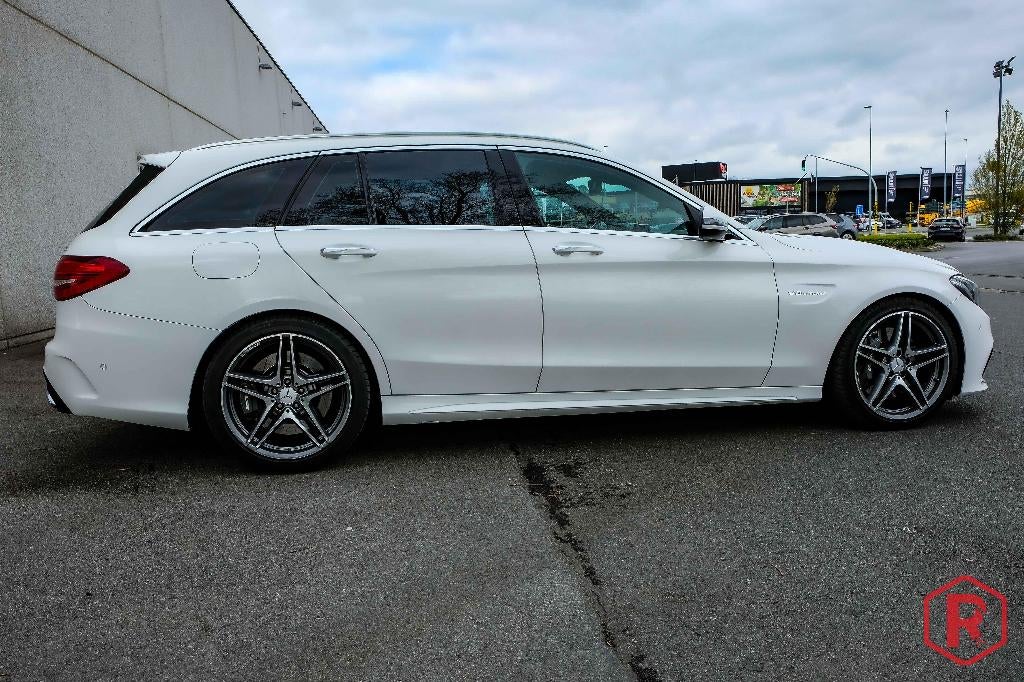 Mercedes C 63 AMG Estate Burmester Camera, Automaat, Achterwielaandrijving, 4000 cc, Wit