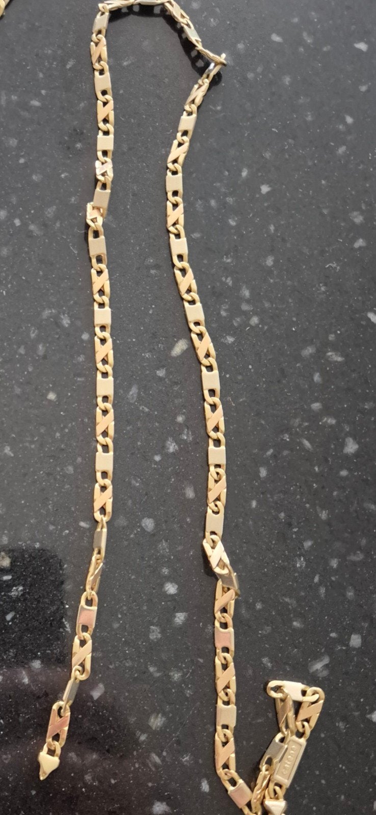 chaine en or 18k certifié maille Valentino, Bijoux, Sacs & Beauté, Enlèvement, Or, Or