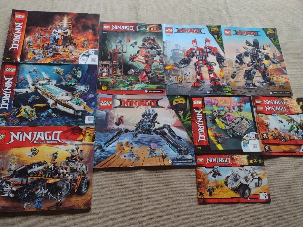 11 lego ninjago sets met boekje en doos (zonder minifiguren), Neuf, Lego, Ensemble complet, Enlèvement