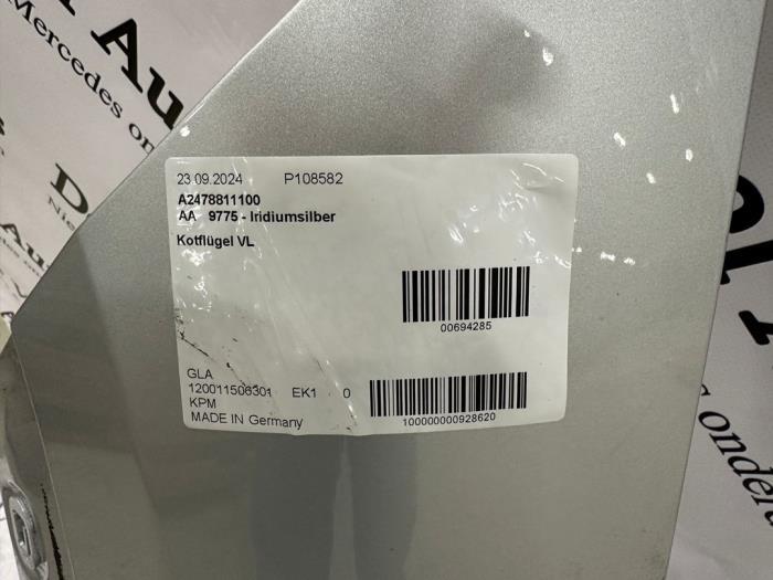 Aile avant gauche d'un Mercedes GLA (9775), 3 mois de garantie, Utilisé, -, -