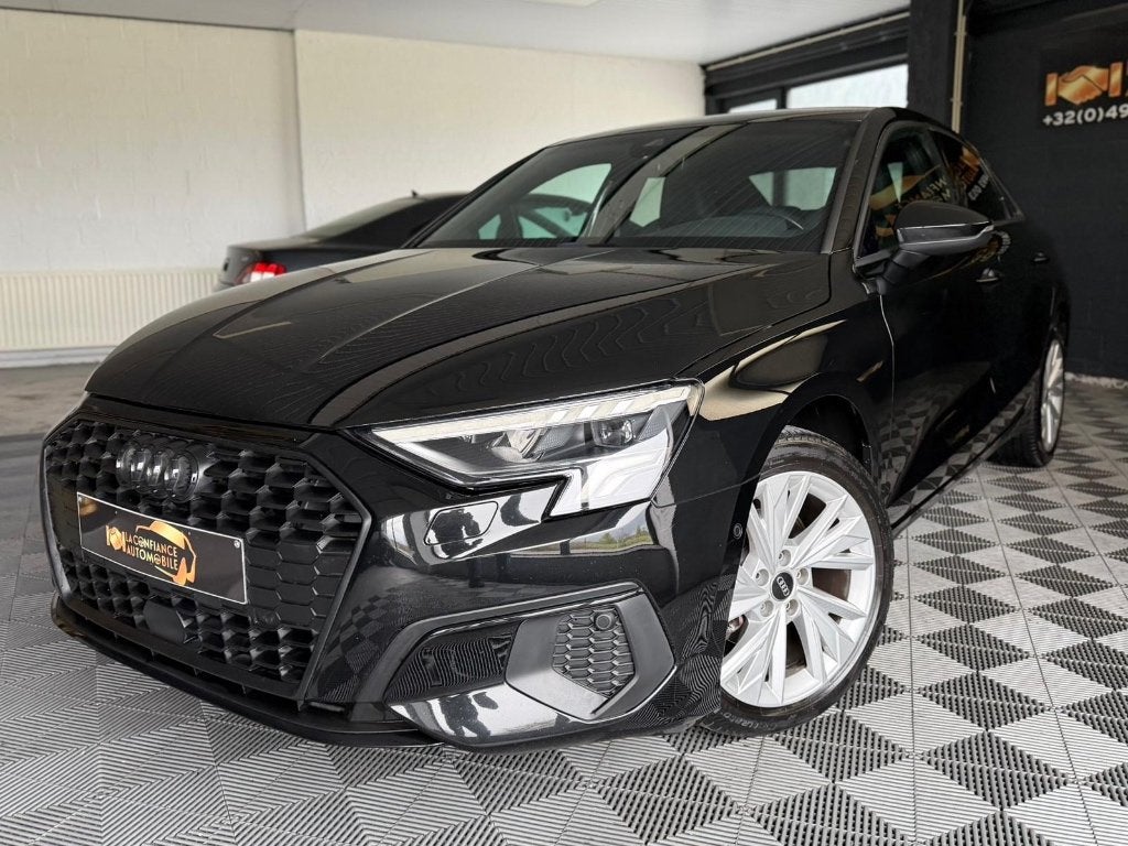 Audi A3 30TDI S-Tronic 1er Propriétaire Garantie 1 An, Cuir, Achat, Euro 6, Noir