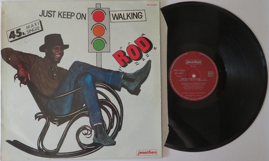 ROD - Just keep on walking. Maxi, Gebruikt, 12 inch, Beschermende buitenhoes, Ophalen of Verzenden