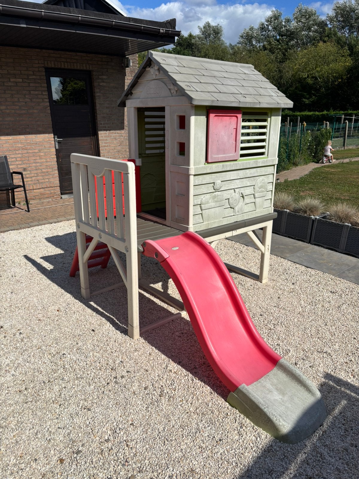 Smoby speelhuis, Ophalen, Zo goed als nieuw, Glijbaan
