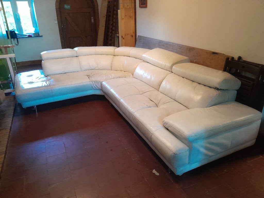 sofa bank canapé, Ophalen, Gebruikt, Kunststof