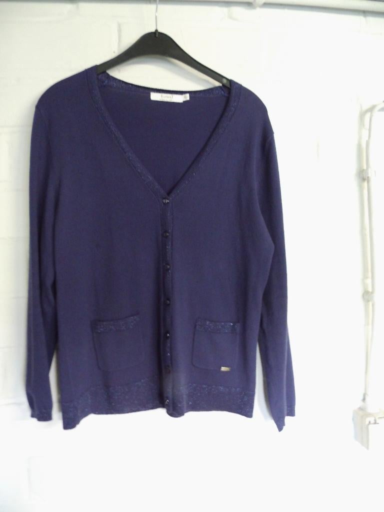 Donkerpaarse cardigan, merk : Luna's, maat 44, Taille 42/44 (L), Enlèvement ou Envoi, Comme neuf, Luna's