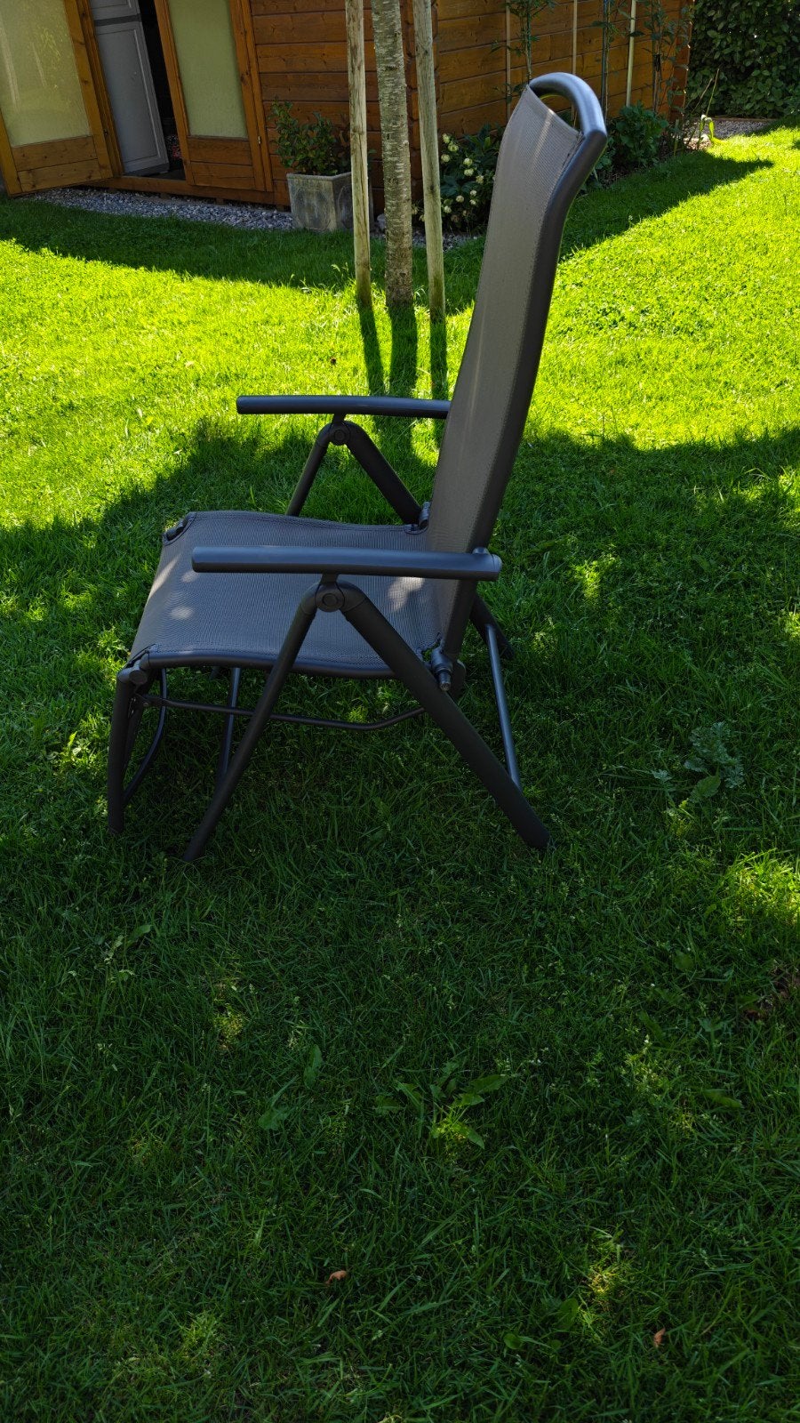 2 Tuinstoelen verstelbare relax aluminium., Enlèvement, Pliable