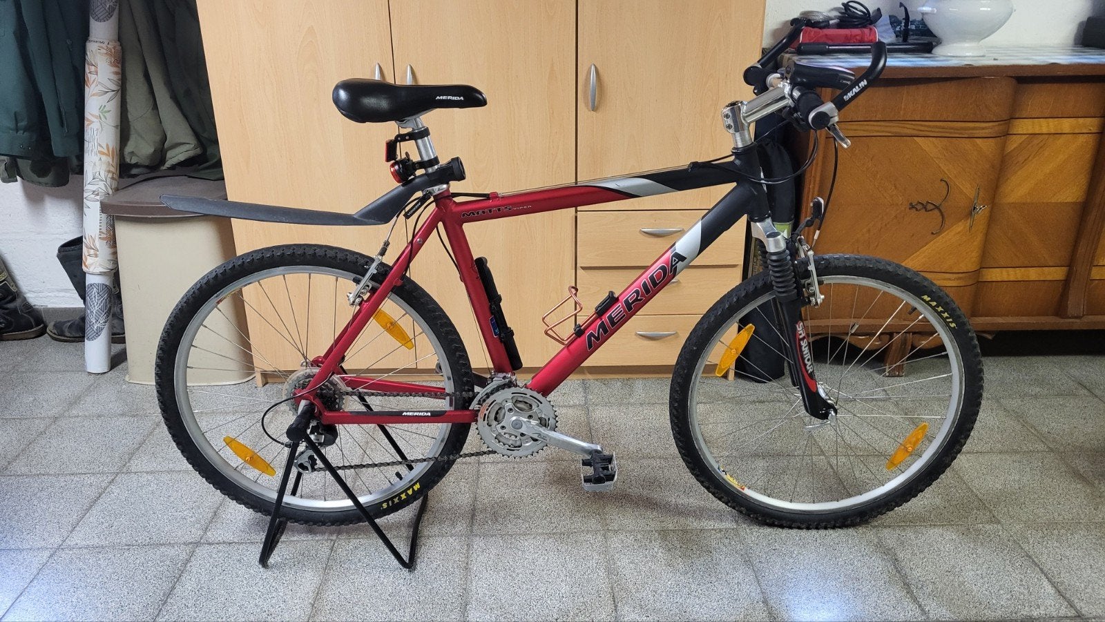 MTB merida, Ophalen