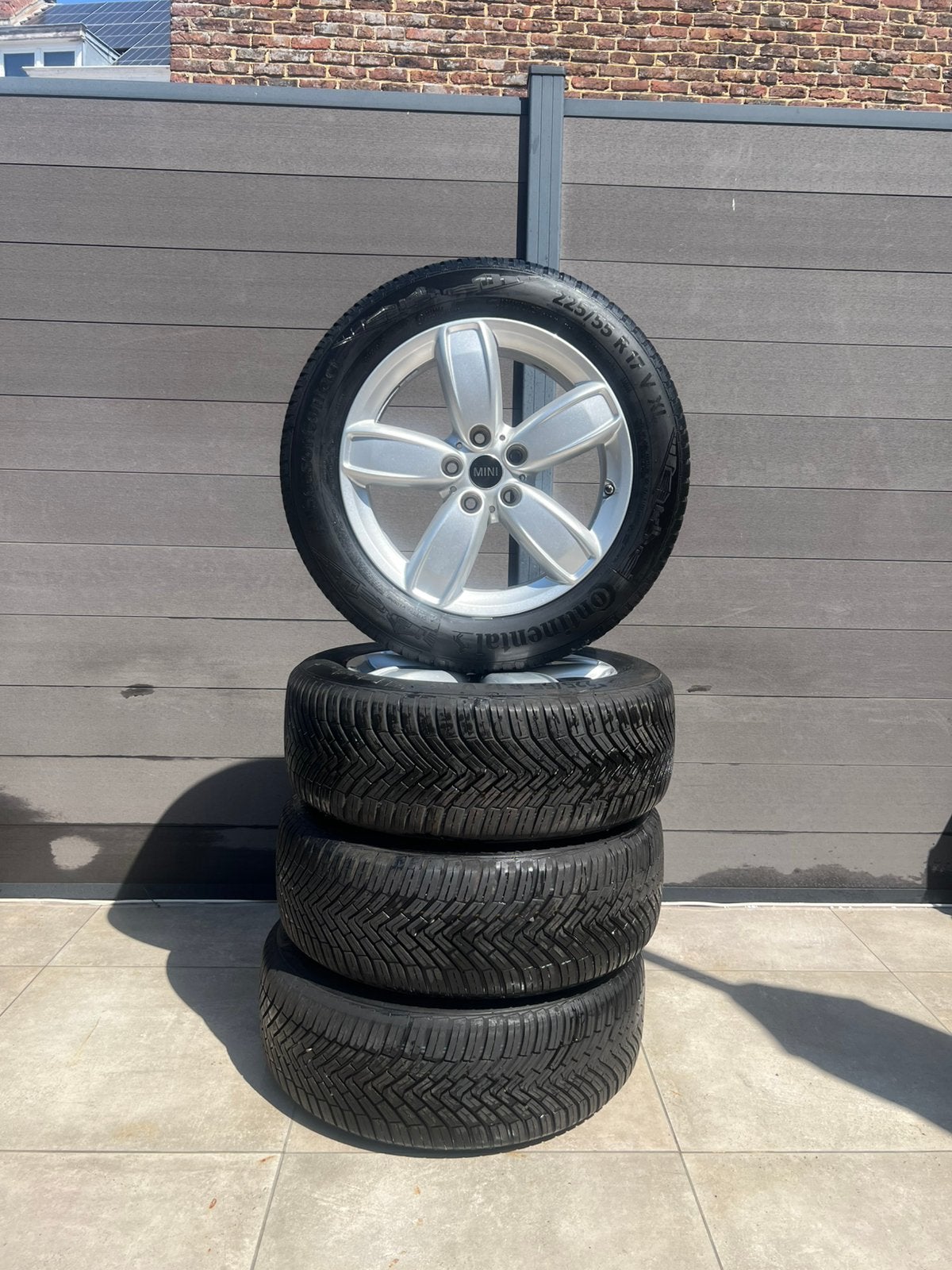 Originele Mini Spoke 531 velgen voor Countryman F60 4 seizoe, Auto-onderdelen, Banden en Velgen, Ophalen, Gebruikt, Banden en Velgen