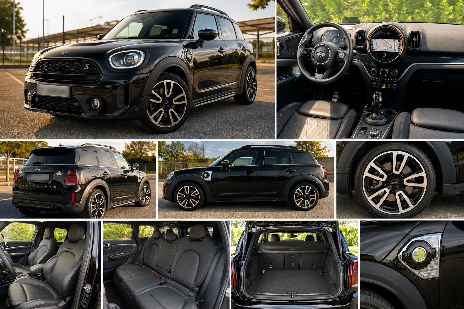 MINI Countryman Cooper SE ALL4 — JCW — 06/2023 — 55.206 km, Automaat, Dealer onderhouden, Countryman, Zwart