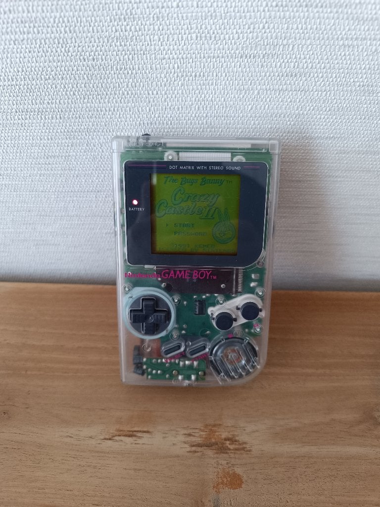 NINTENDO GAME BOY Classic Clear White in nieuwstaat, Games en Spelcomputers, Spelcomputers | Nintendo Game Boy, Ophalen of Verzenden
