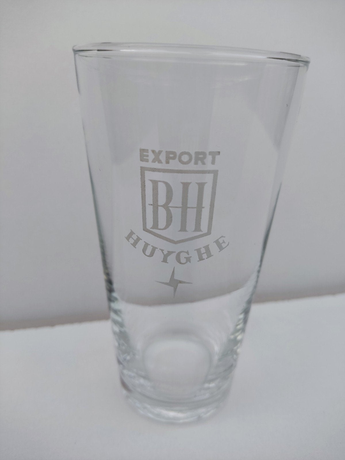 Verre à bière Vintage Huyghe Export — Brasserie Huyghe Melle, Collections, Enlèvement, Comme neuf, Verre ou Verres, Autres marques