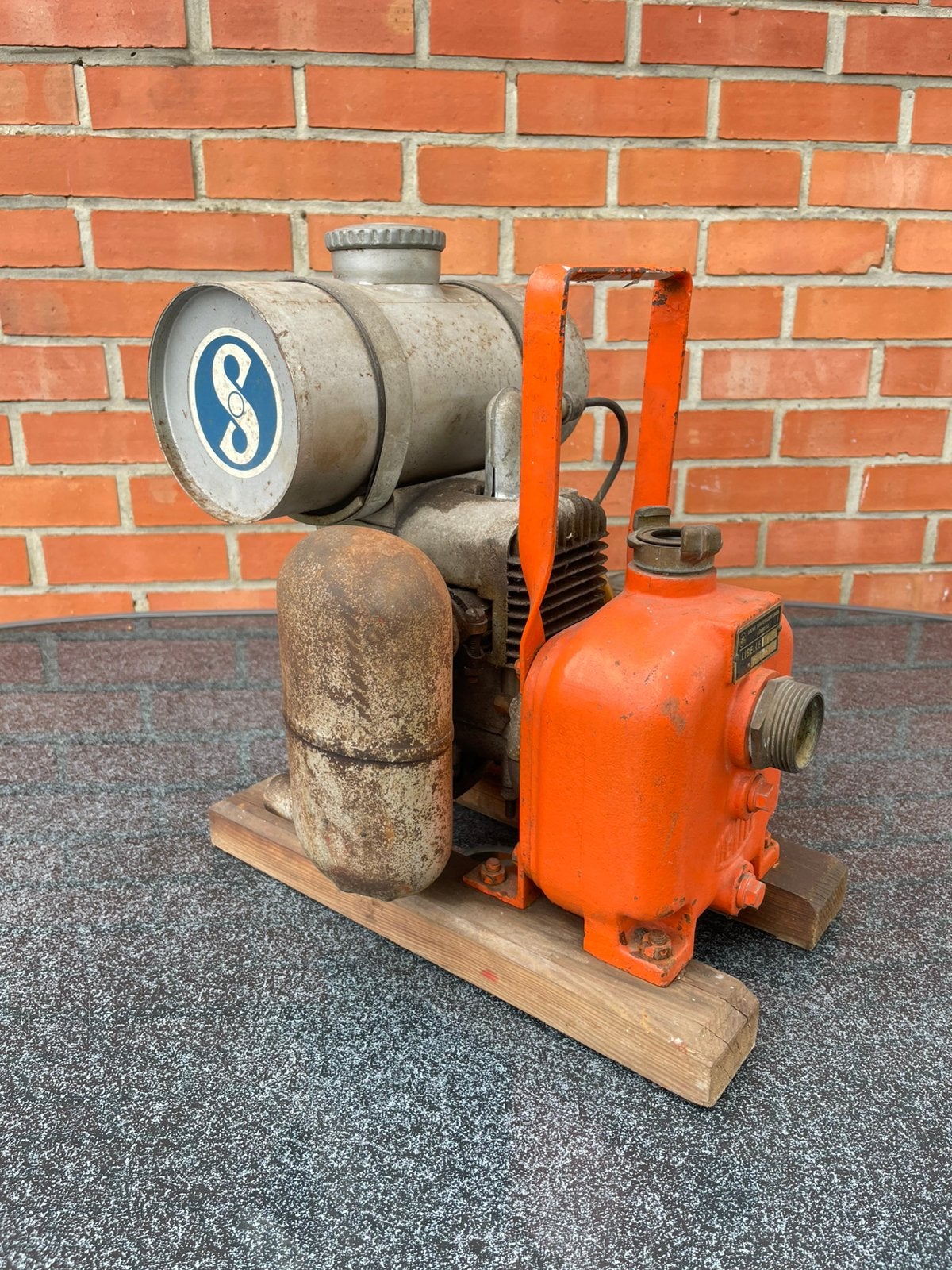 Antieke Loewe Libelle Sachs 33cc waterpomp, Tuin en Terras, Ophalen, Gebruikt