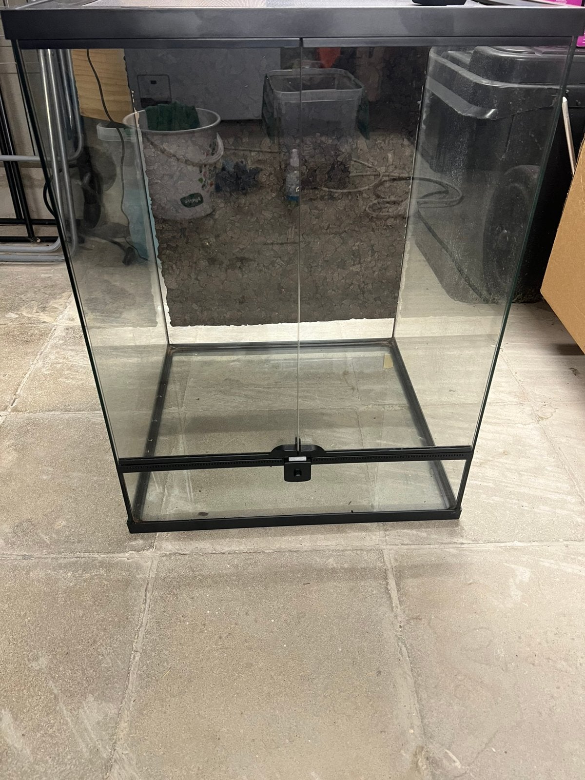 Terrarium 45x45x60, Dieren en Toebehoren, Reptielen en Amfibieën | Toebehoren, Ophalen, Gebruikt