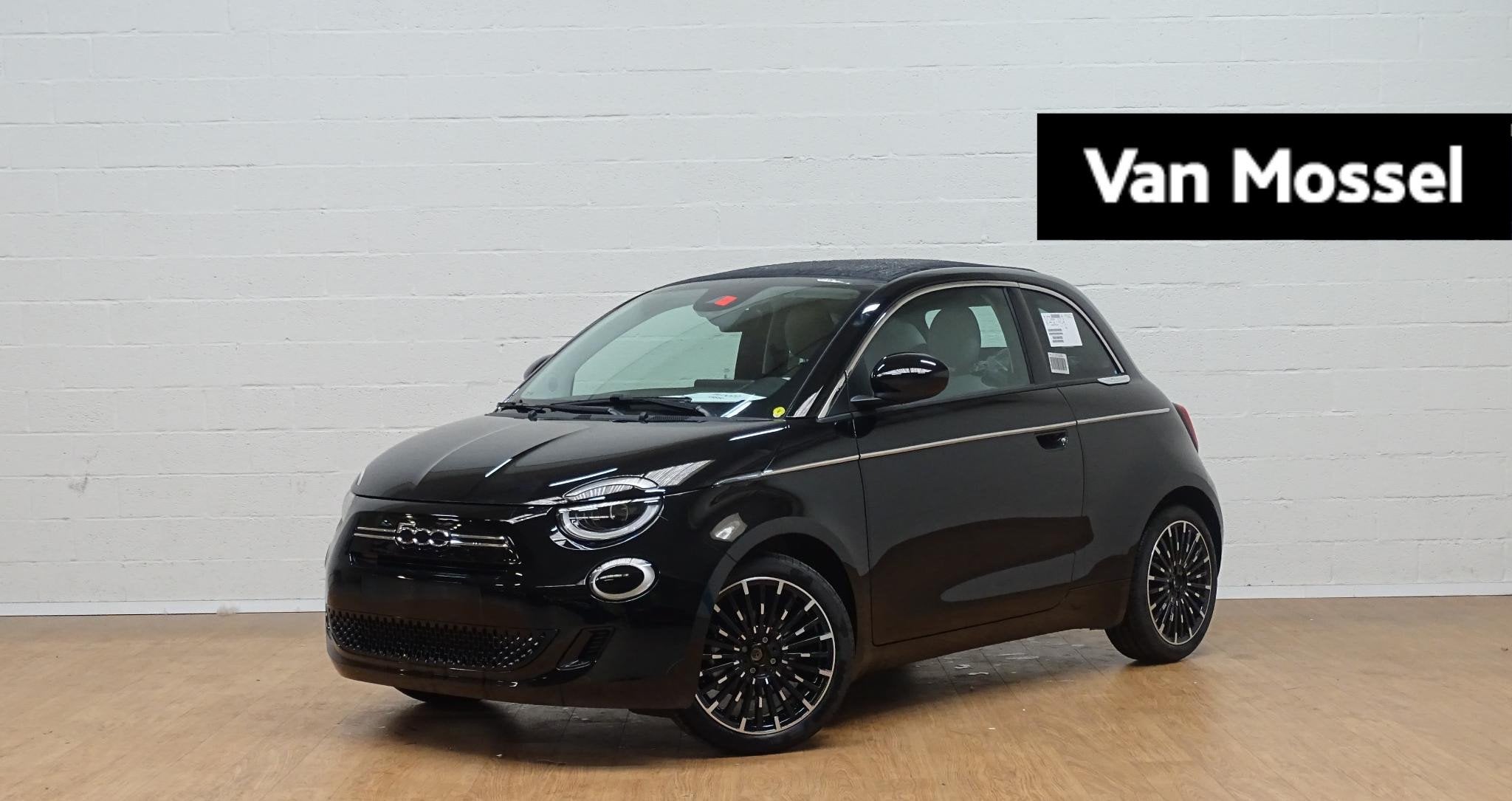 Fiat 500C 1.0 Hybrid LA PRIMA cabrio, Auto's, Voorwielaandrijving, 4 zetels, Stof, Gebruikt