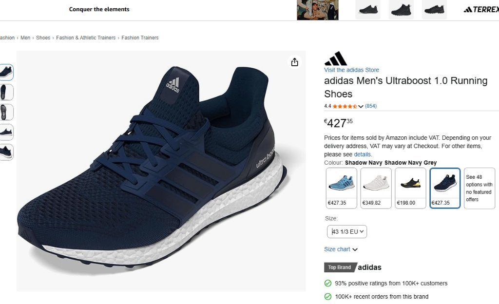 Adidas Ultra Boost 44, Enlèvement ou Envoi, Neuf, Addidas