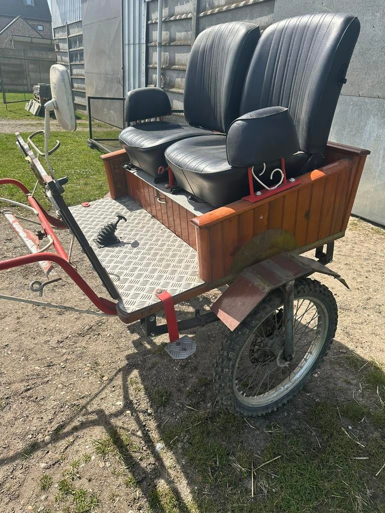 3 ponykoetsen, Dieren en Toebehoren, Rijtuigen en Koetsen, Zo goed als nieuw