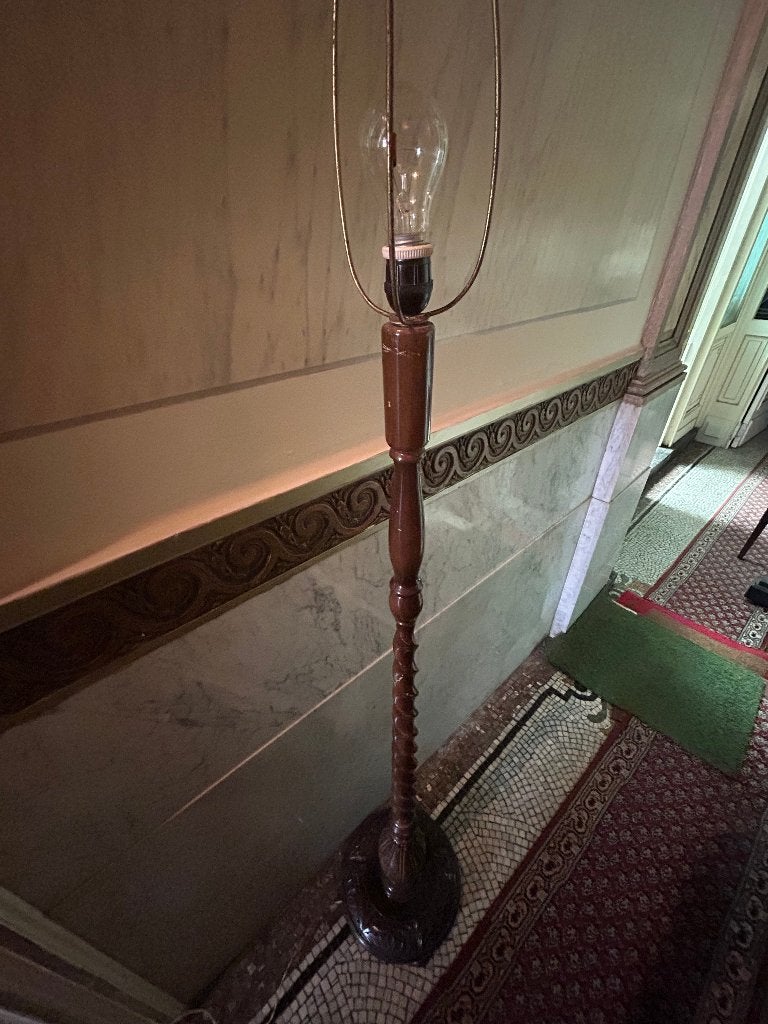 Vintage staande lamp getorst van 1960, Antiek en Kunst, Ophalen
