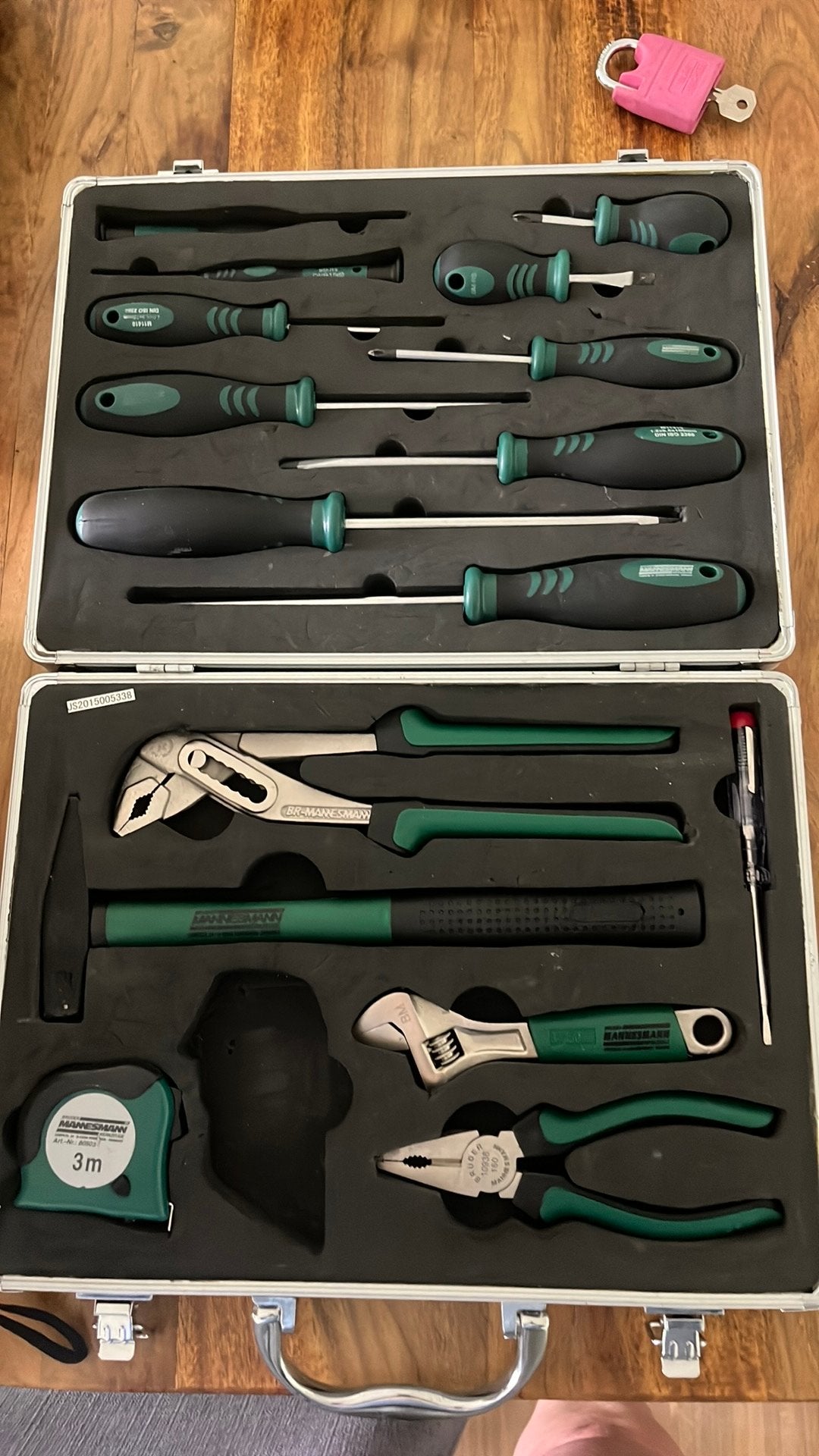 Mannesmann Gereedschapskoffer, Doe-het-zelf en Bouw, Gereedschap | Handgereedschap, Ophalen, Zo goed als nieuw, Hamer