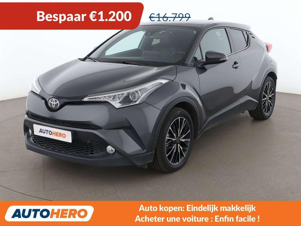 Toyota C-HR 1.2 Turbo Lounge (bj 2016, automaat), Auto's, Parkeersensor, Gebruikt, Zwart, 116 pk