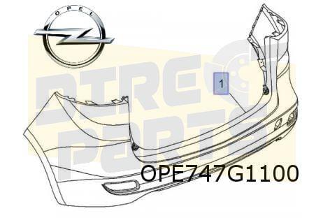 Opel Zafira C Tourer (12/11-9/16)  achterbumper  (te spuiten, Auto-onderdelen, Carrosserie, Bumper, Opel, Achter, Nieuw, Verzenden