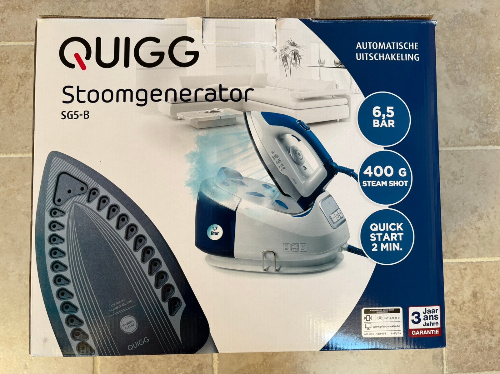 Strijkijzer / stoomgenerator, Elektronische apparatuur, Strijkijzers en Strijkplanken, Ophalen, Zo goed als nieuw