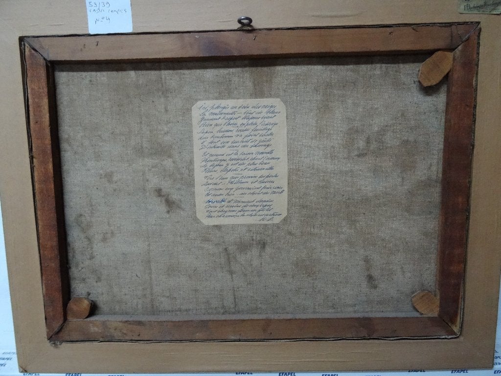 plusieurs tableau de marcel lacasse, Enlèvement, Peint à la main