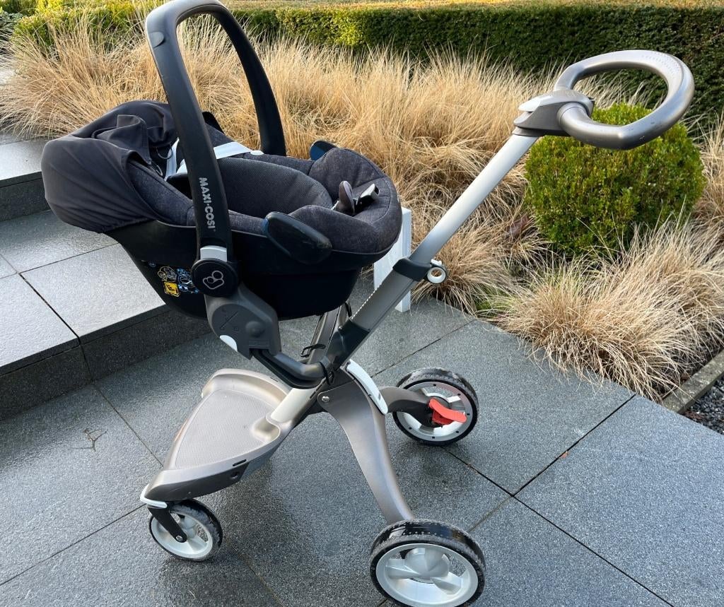 Stokke X plory volledige kinderwagen, Ophalen, Combiwagen, Maxi-Cosi, Luchtbanden