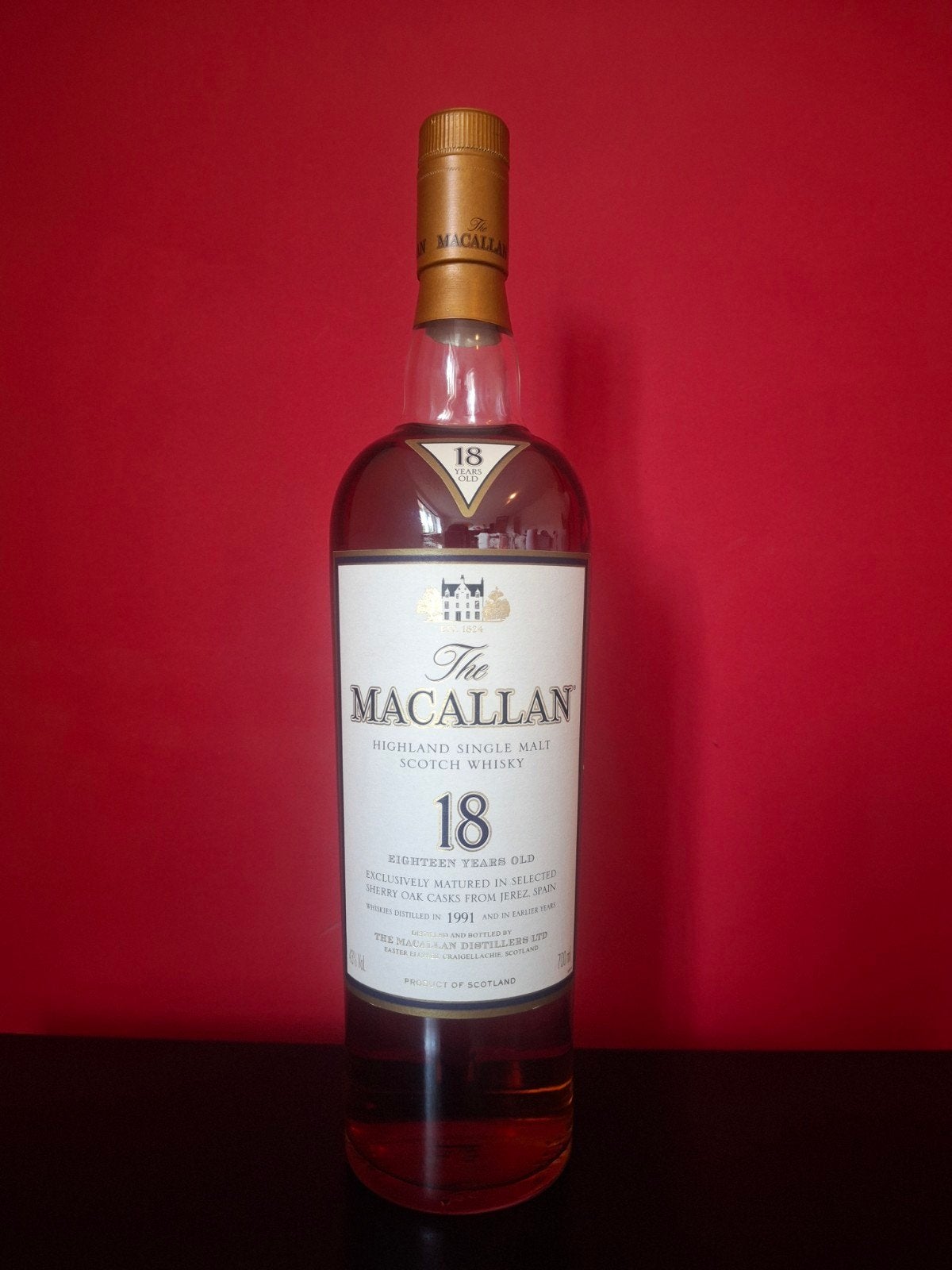 Macallan 18 YO 1991 Sherry Oak, Ophalen, Spanje