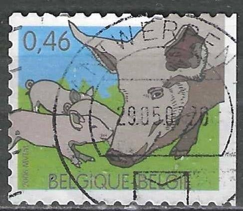 Belgique 2006 - Yvert 3469 /OBP 3484 - Ferme - Porc (ST), Envoi, Affranchi, Oblitéré