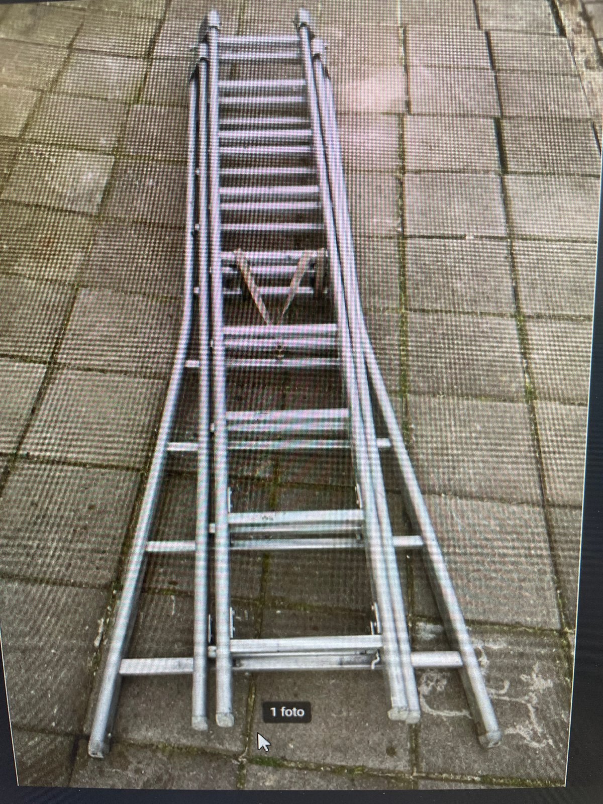 Ladder alu 3 delig, Doe-het-zelf en Bouw, Ladders en Trappen, Ophalen, Zo goed als nieuw, Ladder