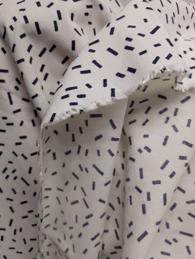 wit blauw blokjes stof, Ophalen of Verzenden, Nieuw, Blauw