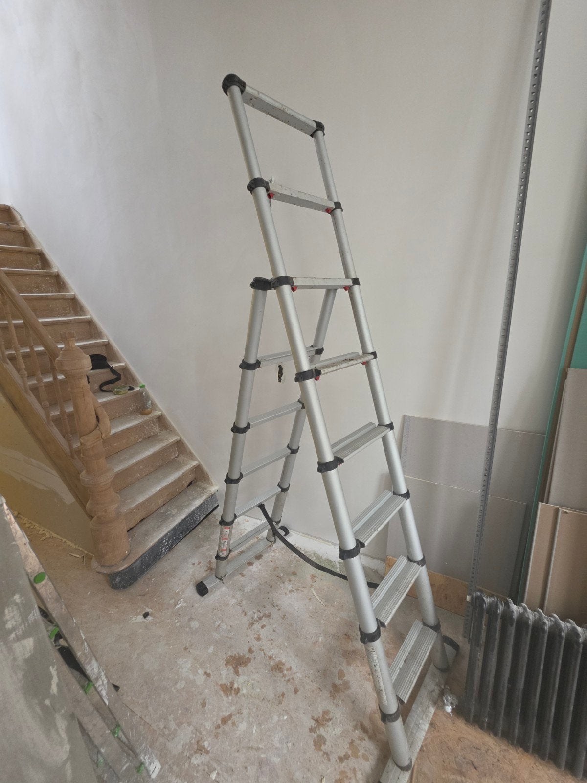 ladder telescopische 2.3m, Doe-het-zelf en Bouw, Ladders en Trappen, Ophalen of Verzenden, Ladder