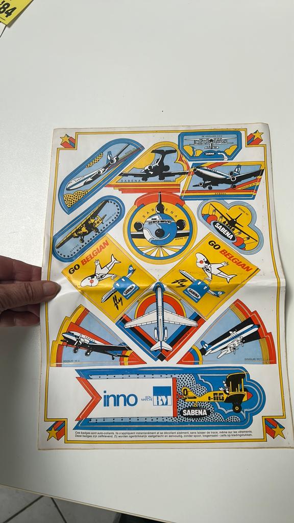Vintage Stickers van Inno Sabena, Ophalen of Verzenden