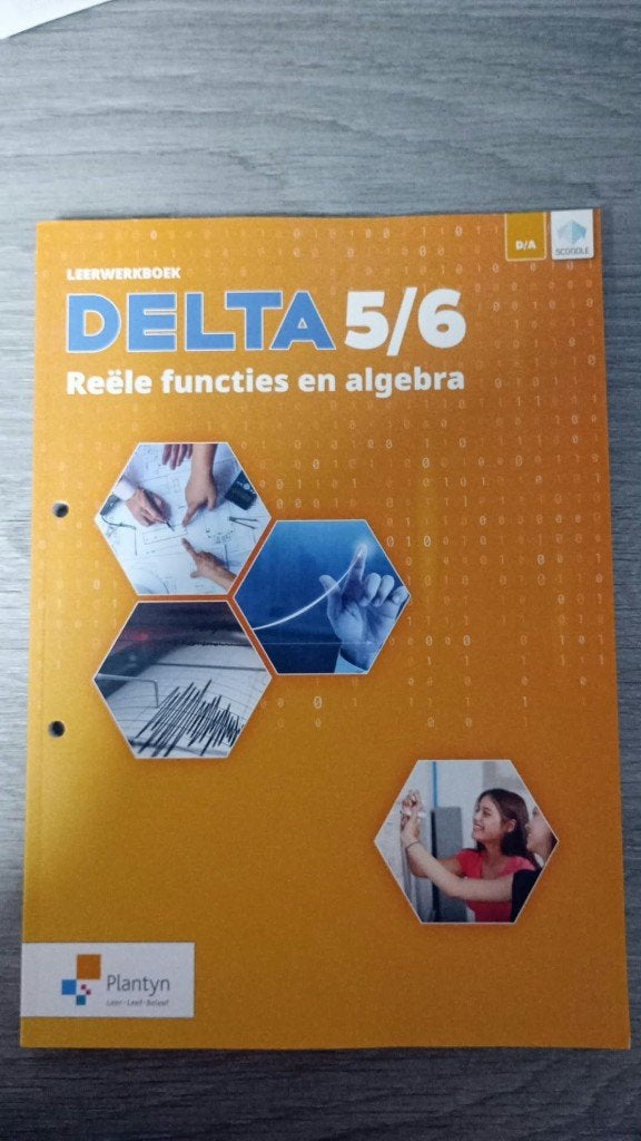 Leerwerkboek Delta 5/6 Reële functies en algebra, Ophalen, Plantyn, Nieuw, Wiskunde B