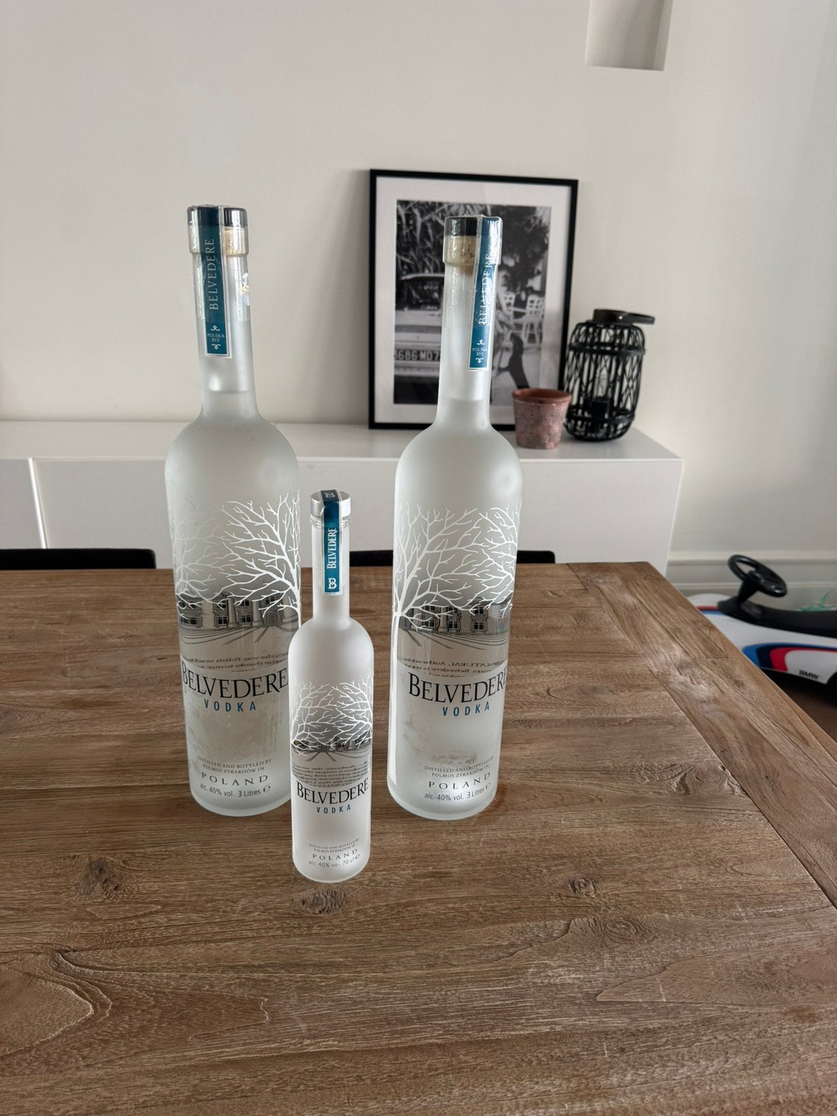 Supergrote flessen Bellevedere vodka. Nieuw!, Enlèvement, Neuf