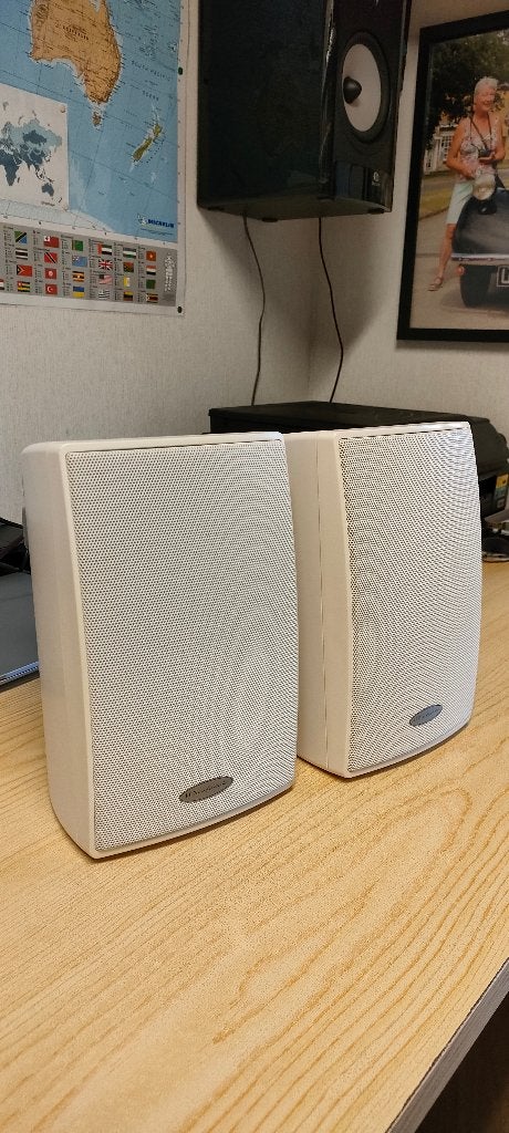 Wharfedale indoor/outdoor speakers, Audio, Tv en Foto, Luidsprekerboxen, Zo goed als nieuw, Minder dan 60 watt, Front, Rear of Stereo speakers